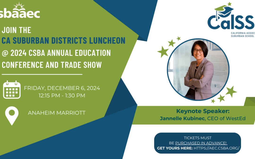 Join the CA Suburban Districts Luncheon